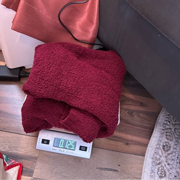 Pink Lily Maroon Womens S Popcorn Cardigan with Pockets Cozy Fall Winter - Picture 10 of 10